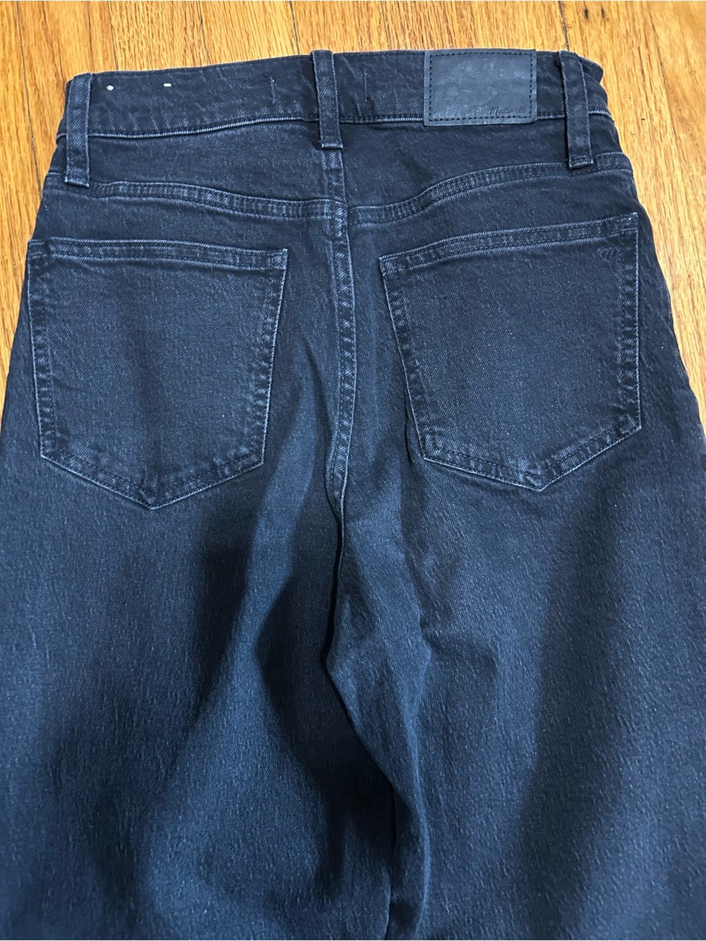 MADEWELL Women's Size 25 Washed Black Perfect Vintage High Rise Wide Leg Jeans - Picture 9 of 9